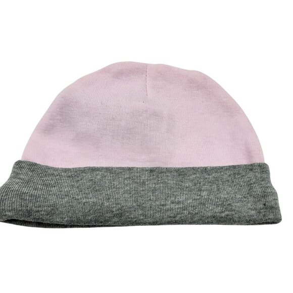 Nike Pink & Gray Infant Baby Girl Beanie 0-6 Months Newborn Pink Grey - Picture 2 of 7